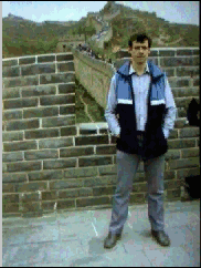 Dan Docherty standing on the Great Wall